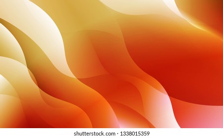 Template Background With Wave Geometric Shape. For Design, Presentation, Business. Vector Illustration with Color Gradient.