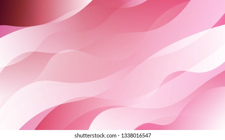 Template Background With Wave Geometric Shape. For Design, Presentation, Business. Vector Illustration with Color Gradient.
