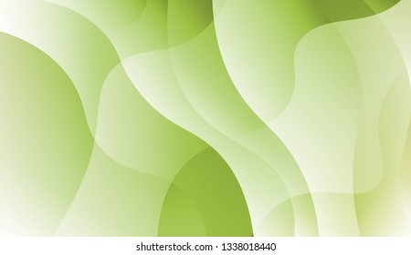Template Background With Wave Geometric Shape. For Design, Presentation, Business. Vector Illustration with Color Gradient.