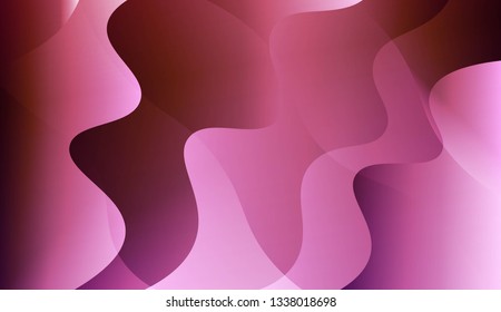 Template Background With Wave Geometric Shape. For Your Design Wallpapers Presentation. Vector Illustration with Color Gradient.
