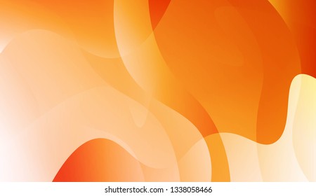 Template Background With Wave Geometric Shape. For Your Design Wallpapers Presentation. Vector Illustration with Color Gradient.
