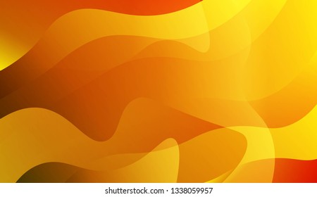 Template Background With Wave Geometric Shape. For Your Design Wallpapers Presentation. Vector Illustration with Color Gradient.