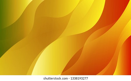 Template Background With Wave Geometric Shape. For Your Design Wallpapers Presentation. Vector Illustration with Color Gradient.
