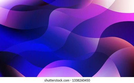 Template Background With Wave Geometric Shape. For Flyer, Brochure, Booklet And Websites Design Vector Illustration with Color Gradient.