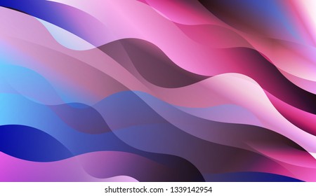 Template Background With Wave Geometric Shape. For Flyer, Brochure, Booklet And Websites Design Vector Illustration with Color Gradient.