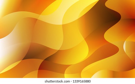 Template Background With Wave Geometric Shape. For Flyer, Brochure, Booklet And Websites Design Vector Illustration with Color Gradient.