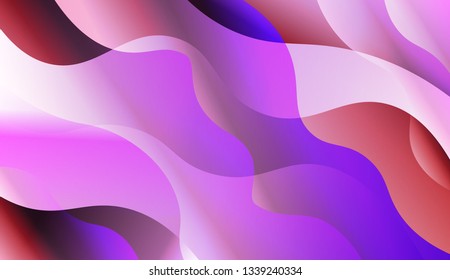 Template Background With Wave Geometric Shape. For Template Cell Phone Backgrounds. Vector Illustration with Color Gradient