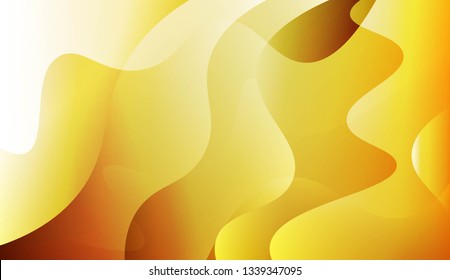 Template Background With Wave Geometric Shape. Design For Cover Page, Poster, Banner Of Websites. Vector Illustration.