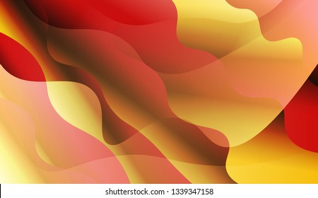 Template Background With Wave Geometric Shape. For Template Cell Phone Backgrounds. Vector Illustration with Color Gradient