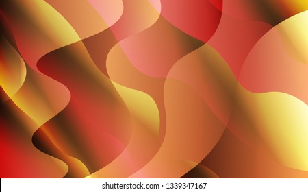 Template Background With Wave Geometric Shape. For Template Cell Phone Backgrounds. Vector Illustration with Color Gradient