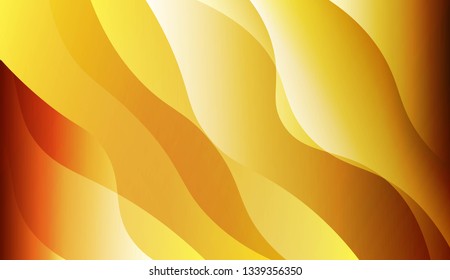Template Background With Wave Geometric Shape. Design For Cover Page, Poster, Banner Of Websites. Vector Illustration.