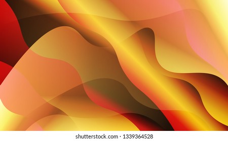 Template Background With Wave Geometric Shape. For Template Cell Phone Backgrounds. Vector Illustration with Color Gradient