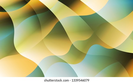 Template Background With Wave Geometric Shape. For Template Cell Phone Backgrounds. Vector Illustration with Color Gradient