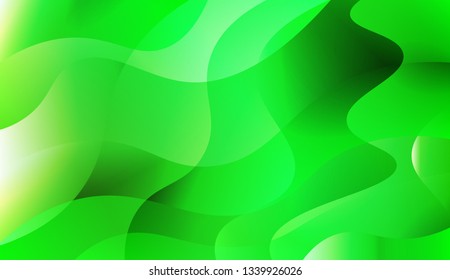 Template Background With Wave Geometric Shape. For Flyer, Brochure, Booklet And Websites Design Vector Illustration with Color Gradient.