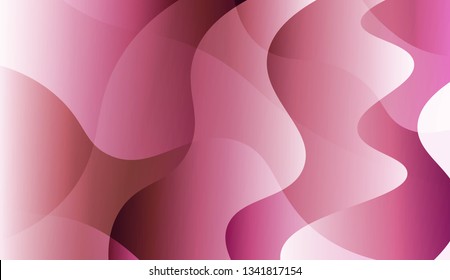 Template Background With Wave Geometric Shape. For Design, Presentation, Business. Vector Illustration with Color Gradient.