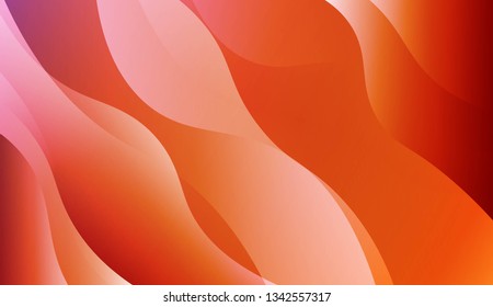 Template Background With Wave Geometric Shape. For Design, Presentation, Business. Vector Illustration with Color Gradient.