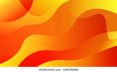 Template Background With Wave Geometric Shape. For Design, Presentation, Business. Vector Illustration with Color Gradient.