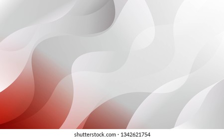 Template Background With Wave Geometric Shape. For Design, Presentation, Business. Vector Illustration.