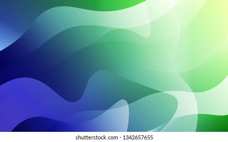 Template Background With Wave Geometric Shape. For Design, Presentation, Business. Vector Illustration.