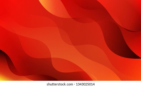 Template Background With Wave Geometric Shape. Design For Cover Page, Poster, Banner Of Websites. Vector Illustration.