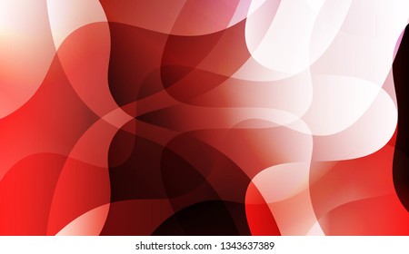 Template Background With Wave Geometric Shape. Design For Cover Page, Poster, Banner Of Websites. Vector Illustration.