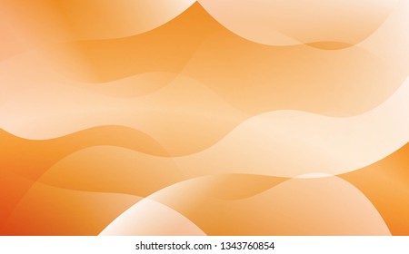 Template Background With Wave Geometric Shape. For Design, Presentation, Business. Vector Illustration with Color Gradient.