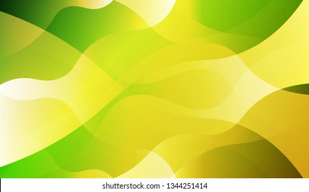 Template Background With Wave Geometric Shape. For Design, Presentation, Business. Vector Illustration with Color Gradient.