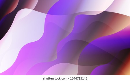 Template Background With Wave Geometric Shape. For Flyer, Brochure, Booklet And Websites Design Vector Illustration with Color Gradient.