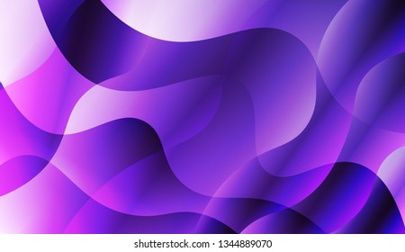 Template Background With Wave Geometric Shape. For Flyer, Brochure, Booklet And Websites Design Vector Illustration with Color Gradient.