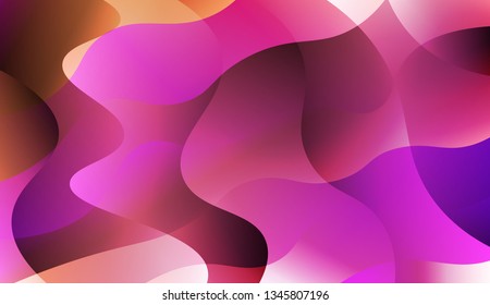 Template Background With Wave Geometric Shape. For Flyer, Brochure, Booklet And Websites Design Vector Illustration with Color Gradient.