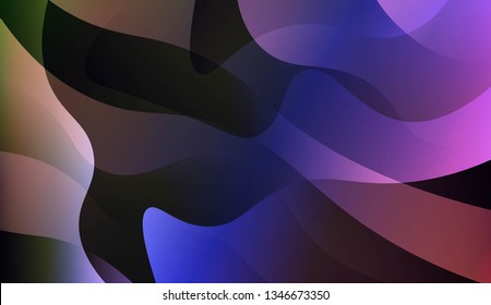 Template Background With Wave Geometric Shape. For Design, Presentation, Business. Vector Illustration with Color Gradient.