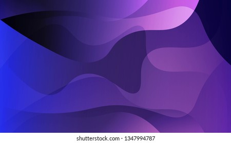 Template Background With Wave Geometric Shape. For Design, Presentation, Business. Vector Illustration with Color Gradient.