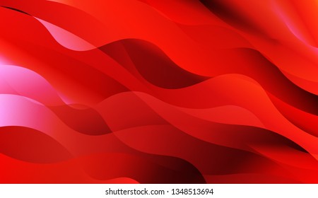 Template Background With Wave Geometric Shape. For Flyer, Brochure, Booklet And Websites Design Vector Illustration with Color Gradient.