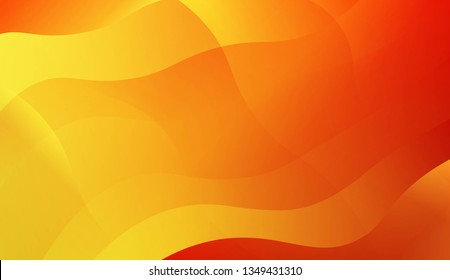 Template Background With Wave Geometric Shape. For Your Design Wallpaper, Presentation, Banner, Flyer, Cover Page, Landing Page. Vector Illustration with Color Gradient.