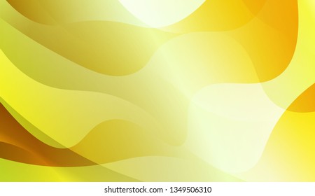 Template Background With Wave Geometric Shape. For Template Cell Phone Backgrounds. Vector Illustration with Green Yellow Color Gradient