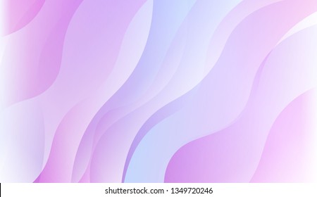 Template Background With Wave Geometric Shape. For Your Design Wallpaper, Presentation, Banner, Flyer, Cover Page, Landing Page. Vector Illustration with Color Gradient.