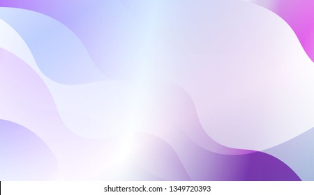 Template Background With Wave Geometric Shape. For Your Design Wallpaper, Presentation, Banner, Flyer, Cover Page, Landing Page. Vector Illustration with Color Gradient.