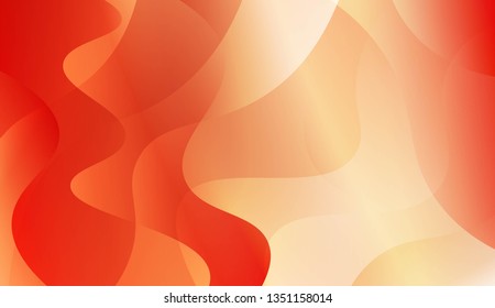 Template Background With Wave Geometric Shape. For Your Design Wallpaper, Presentation, Banner, Flyer, Cover Page, Landing Page. Vector Illustration with Color Gradient.