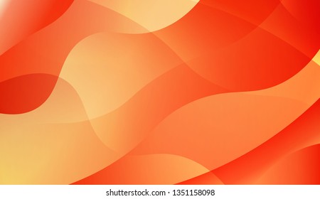 Template Background With Wave Geometric Shape. For Your Design Wallpaper, Presentation, Banner, Flyer, Cover Page, Landing Page. Vector Illustration with Color Gradient.