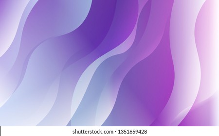 Template Background With Wave Geometric Shape. For Your Design Wallpaper, Presentation, Banner, Flyer, Cover Page, Landing Page. Vector Illustration with Color Gradient.