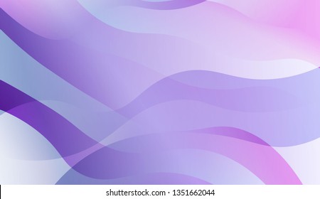 Template Background With Wave Geometric Shape. For Your Design Wallpaper, Presentation, Banner, Flyer, Cover Page, Landing Page. Vector Illustration with Color Gradient.