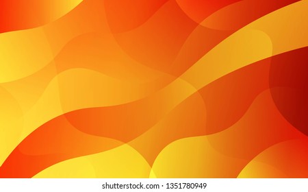 Template Background With Wave Geometric Shape. For Your Design Wallpaper, Presentation, Banner, Flyer, Cover Page, Landing Page. Vector Illustration with Color Gradient.