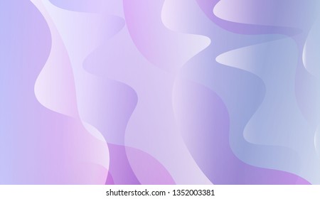 Template Background With Wave Geometric Shape. For Your Design Wallpaper, Presentation, Banner, Flyer, Cover Page, Landing Page. Vector Illustration with Color Gradient.