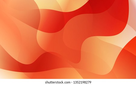 Template Background With Wave Geometric Shape. For Your Design Wallpaper, Presentation, Banner, Flyer, Cover Page, Landing Page. Vector Illustration with Color Gradient.