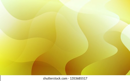 Template Background With Wave Geometric Shape. For Template Cell Phone Backgrounds. Vector Illustration with Green Yellow Color Gradient