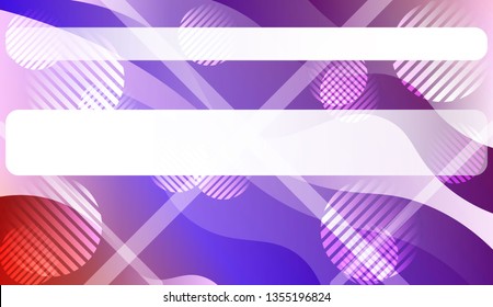 Template Background With Wave Geometric Shape, Lines, Circle. Design For Cover Page, Poster, Banner Of Websites. Vector Illustration with Color Gradient