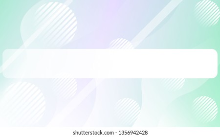 Template Background With Wave Geometric Shape, Lines, Circle. Design For Cover Page, Poster, Banner Of Websites. Vector Illustration with Color Gradient