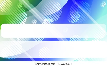 Template Background With Wave Geometric Shape, Lines, Circle. For Design, Presentation, Business. Vector Illustration with Color Gradient