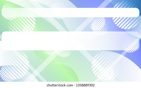 Template Background With Wave Geometric Shape, Lines, Circle. Design For Cover Page, Poster, Banner Of Websites. Vector Illustration with Color Gradient