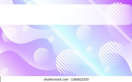 Template Background With Wave Geometric Shape, Lines, Circle. For Design, Presentation, Business. Vector Illustration with Color Gradient